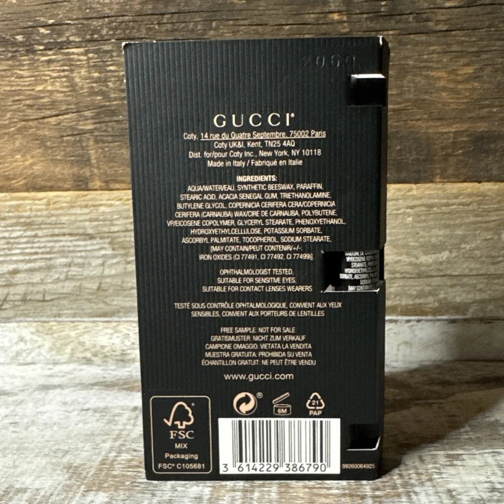 GUCCI Lash By Lash‎ L'Obscur Length Mascara Black 0.03 oz Trial Size NEW